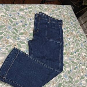 American Eagle Outfitters Dark Blue Ankle Jeans